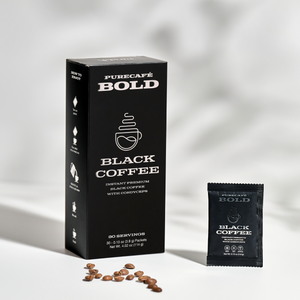 PureCafé Bold Instant Premium Black Coffee With Cordyceps